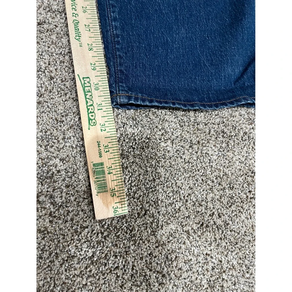 Madewell Mens Vintage Straight Jeans Blue Denim Button Fly 36x32
